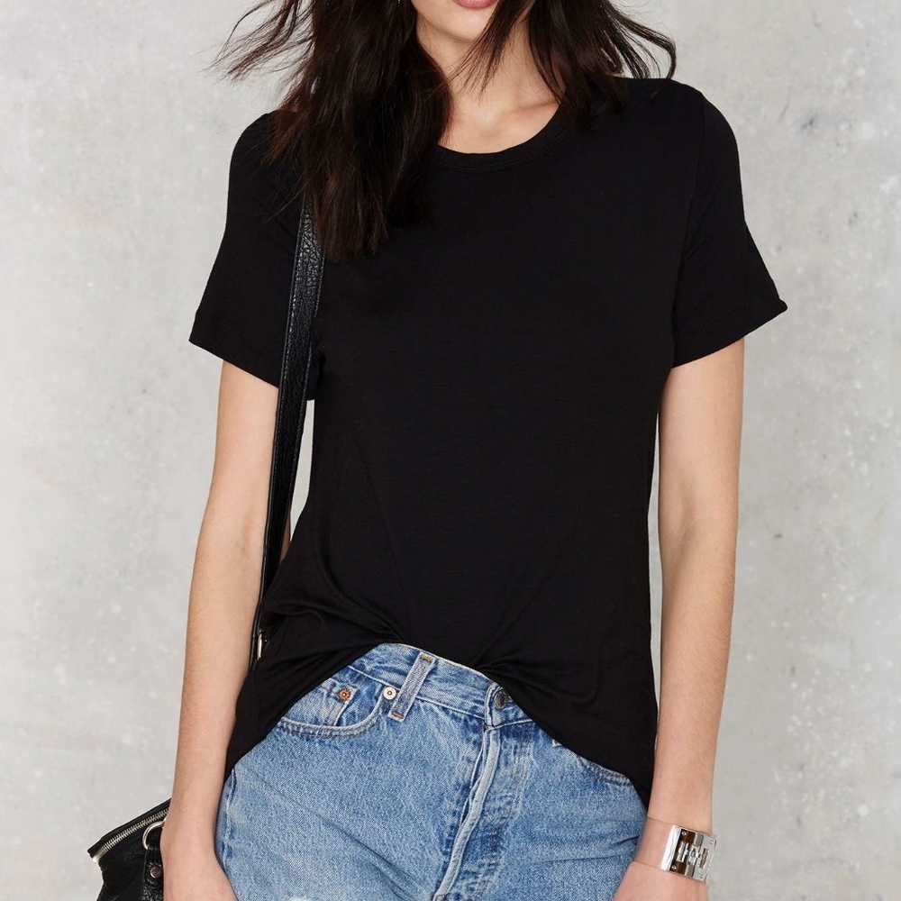 Black T-shirt tunic